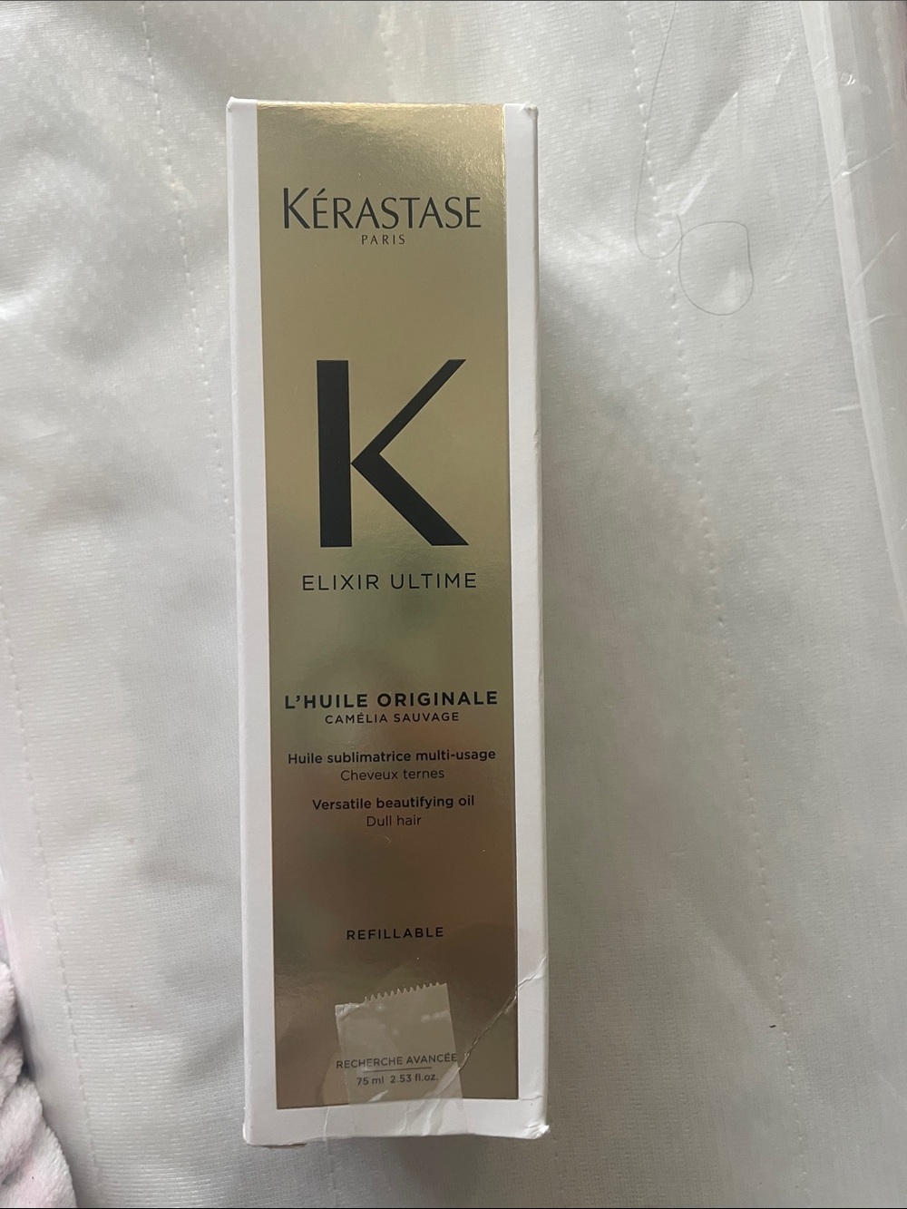 Kerastase Elixir Ultime L'Huile Originale Hair Oil - Gold and White Box